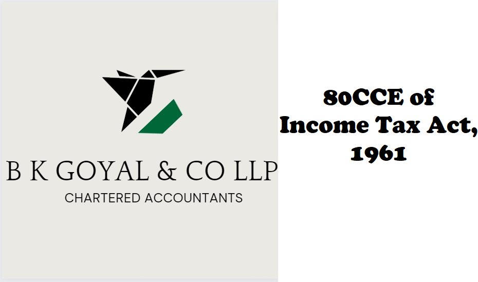 80CCE of Income Tax Act, 1961