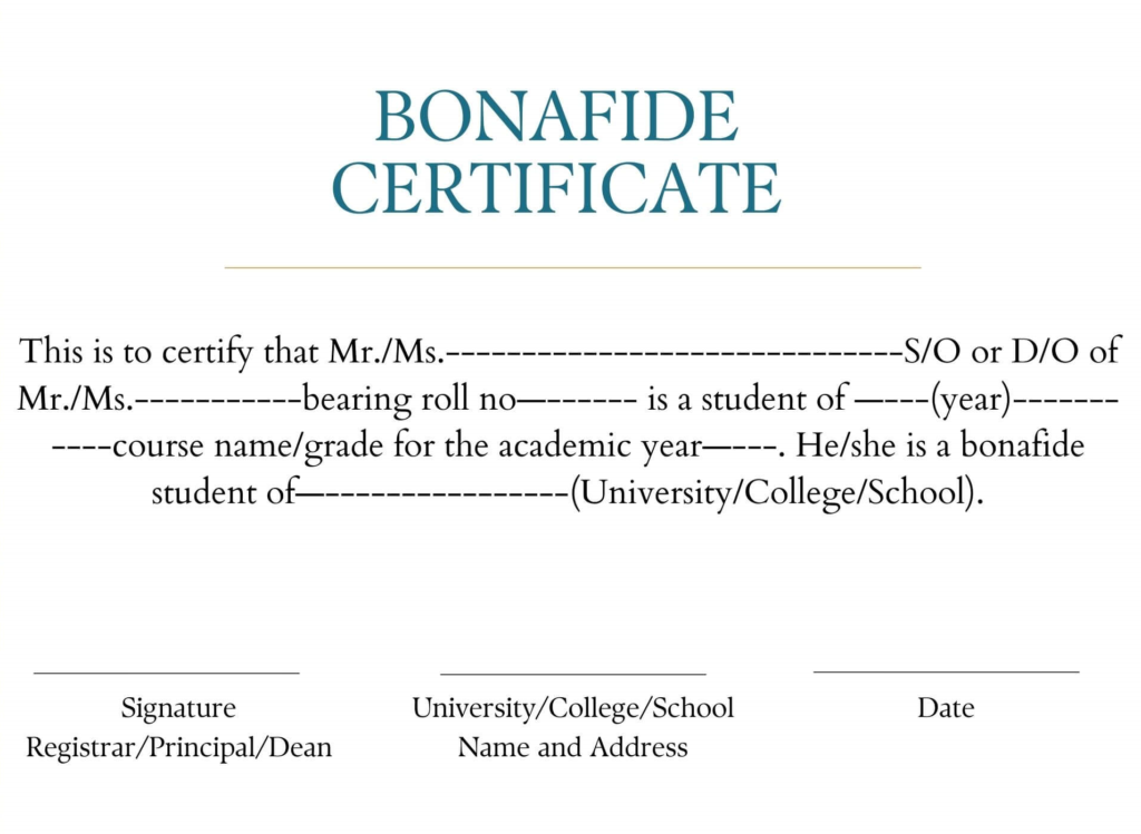 How To Write A Letter To The School Principal Asking For Bonafide Certificate