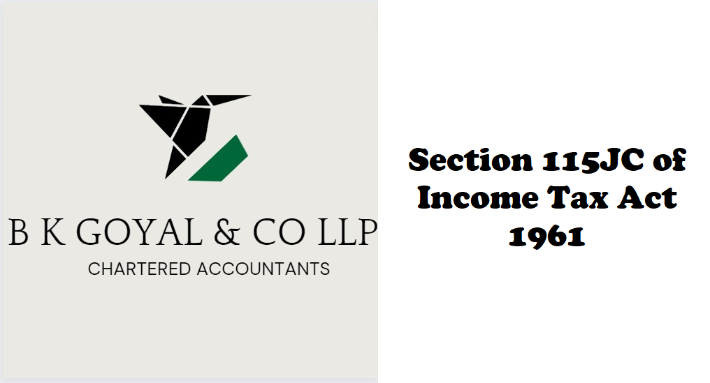 Section 115JC of Income Tax Act 1961