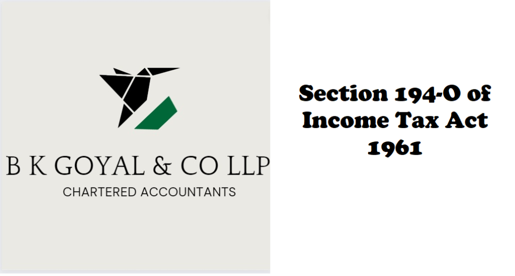 Section 194-O of Income Tax Act 1961