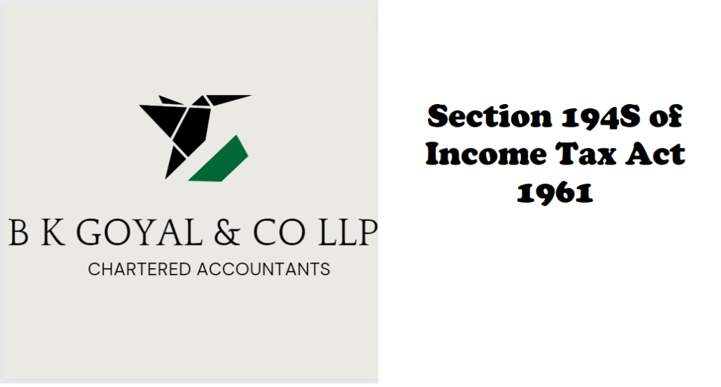 Section 194S of Income Tax Act 1961