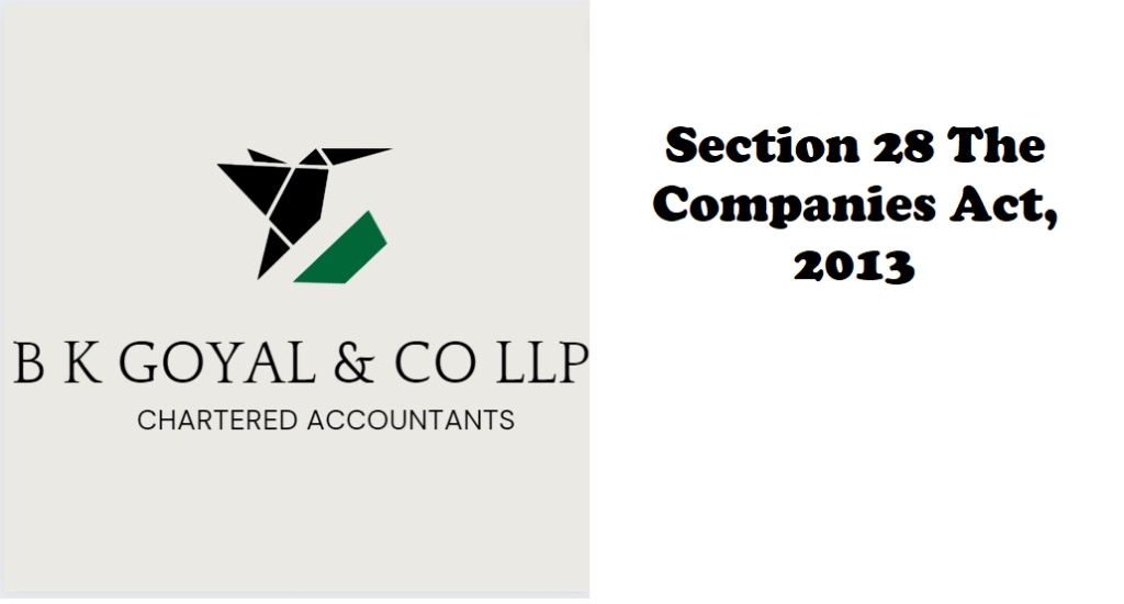 Section 28 The Companies Act, 2013