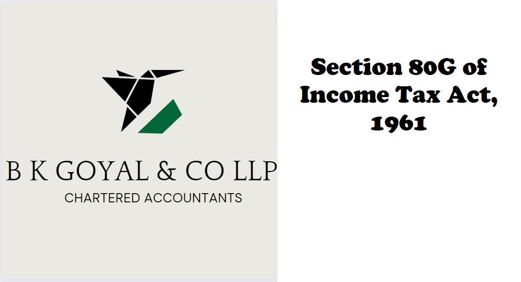 Section 80G of Income Tax Act, 1961