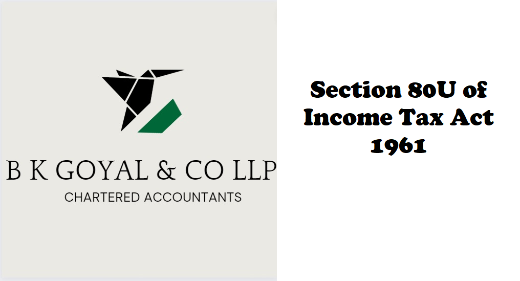 Section 80U of Income Tax Act 1961