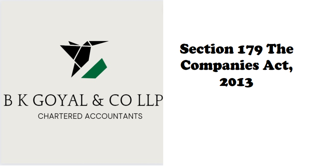 Section 179 The Companies Act, 2013
