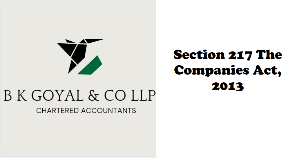 Section 217 The Companies Act, 2013
