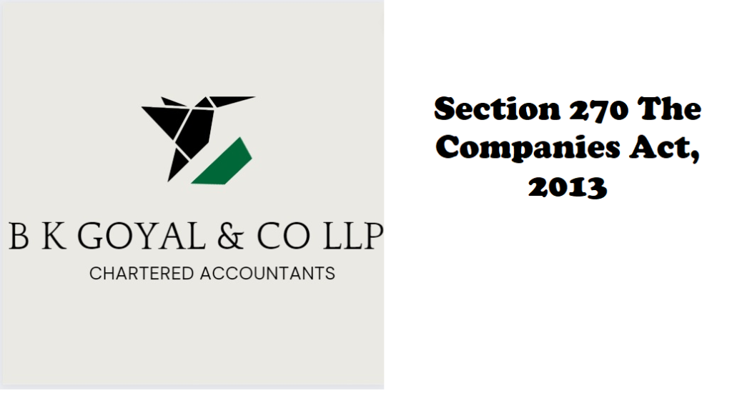 Section 270 The Companies Act, 2013