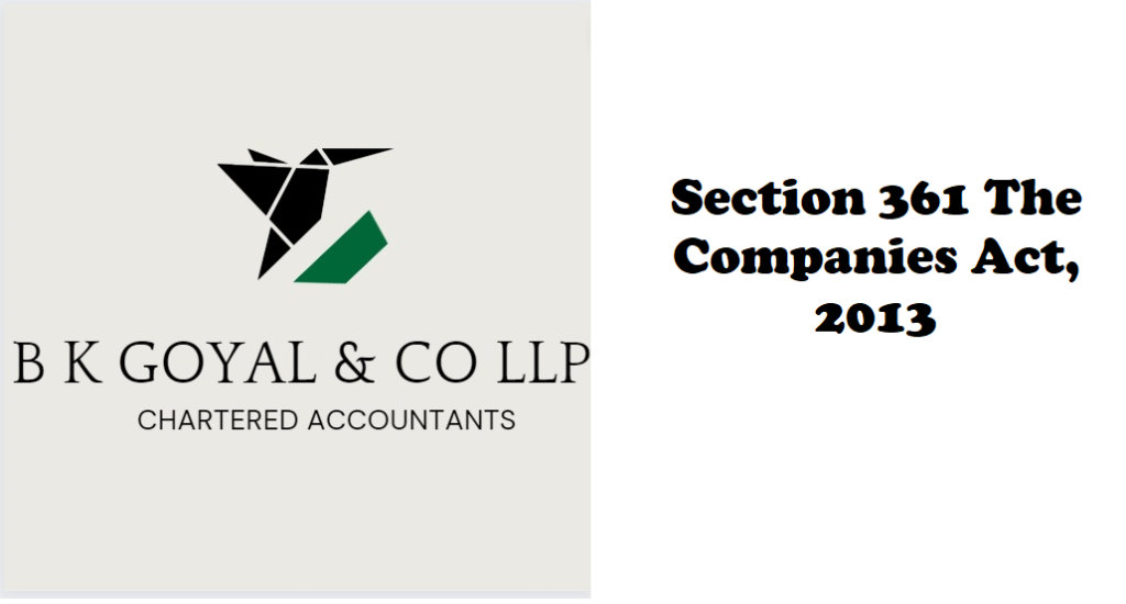 Section 361 The Companies Act, 2013