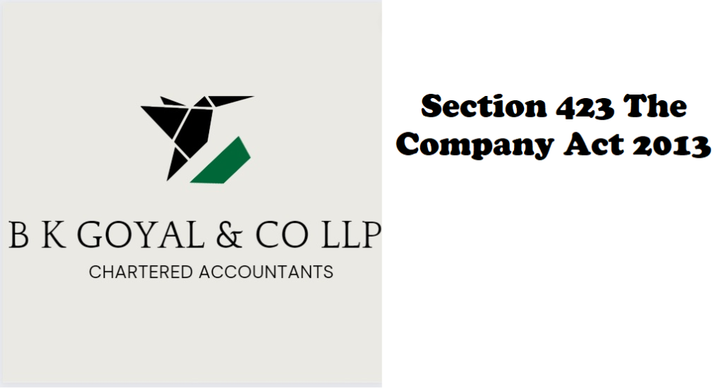 Section 423 The Company Act 2013