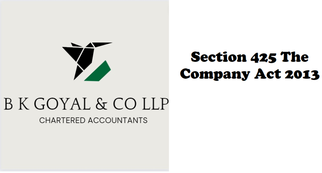 Section 425 The Company Act 2013
