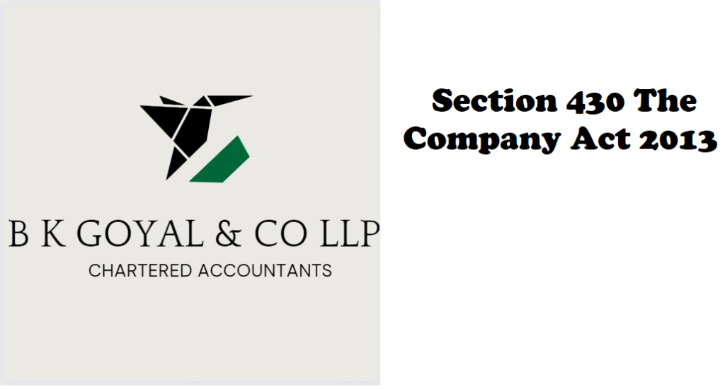 Section 430 The Company Act 2013