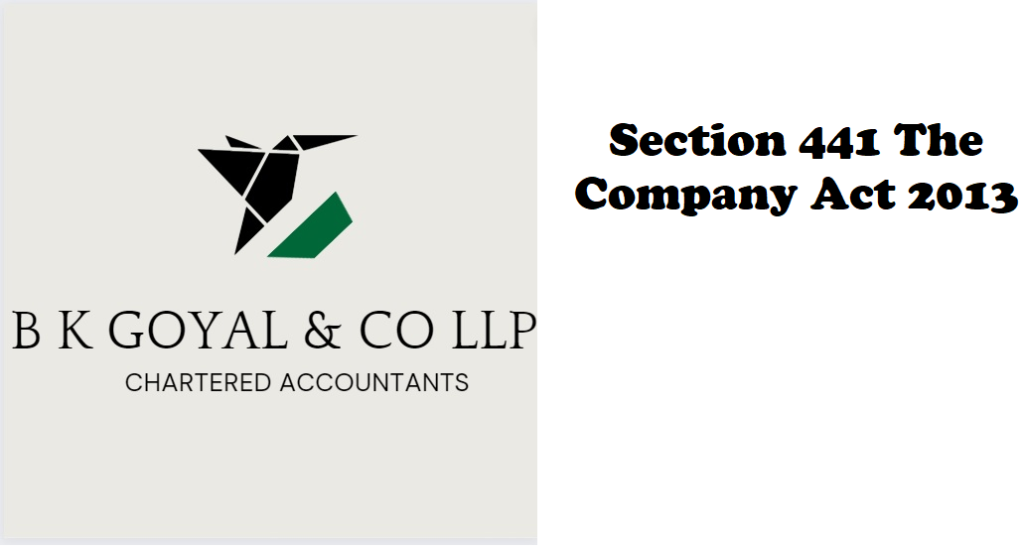 Section 441 The Company Act 2013