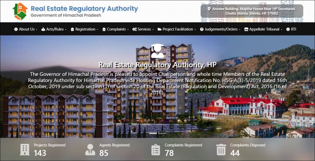 RERA Himachal Pradesh