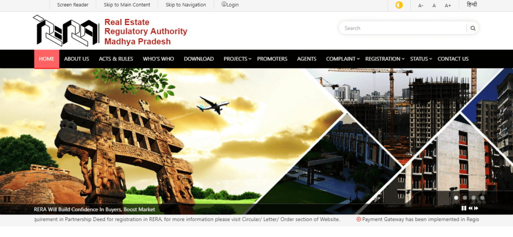 RERA Madhya Pradesh