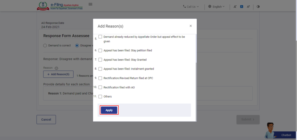 RESPOND INCOME TAX 22