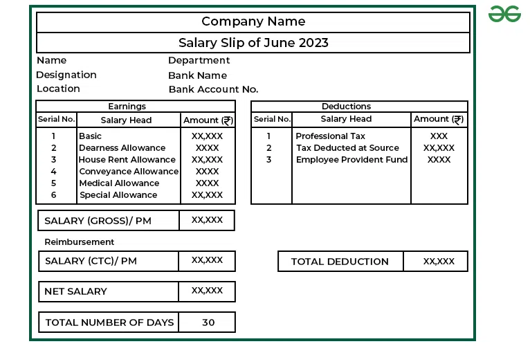 Salary Slip