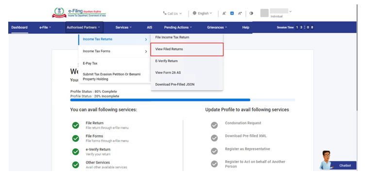 Income Tax Refund (ITR) Status