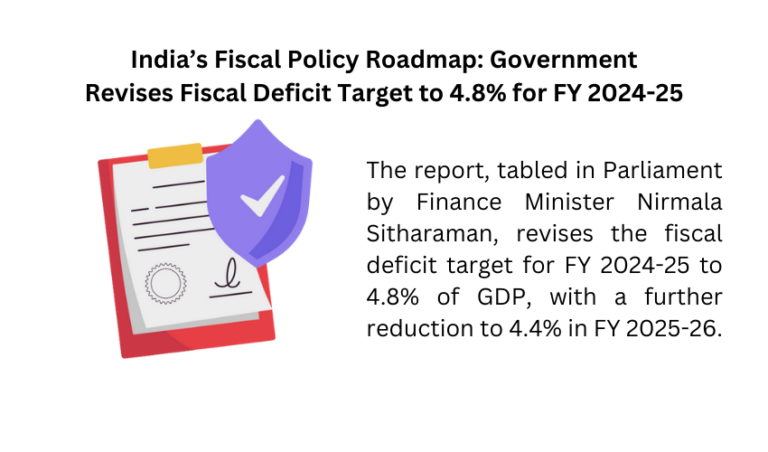 India’s Fiscal Policy Roadmap Government Revises Fiscal Deficit Target to 4.8% for FY 2024-25