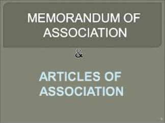 company moa aoa under companies act
