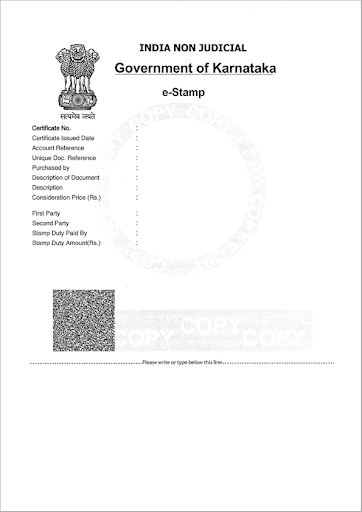 karnataka estamp paper