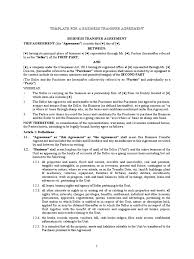 Business Transfer Agreement