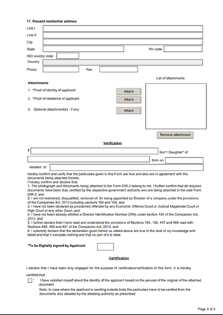FORM DIR 3 - Page 2