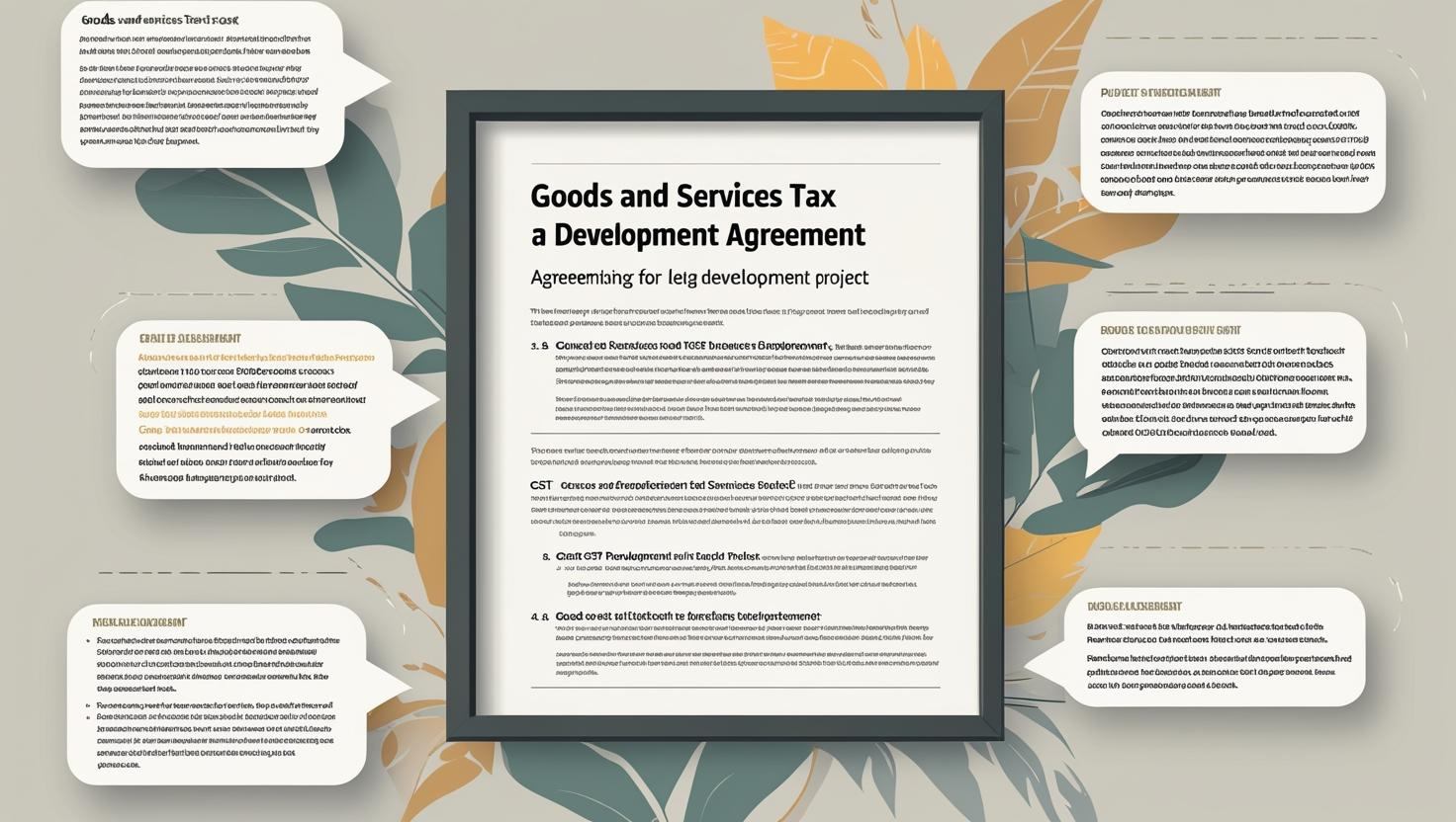 gst on development agreement